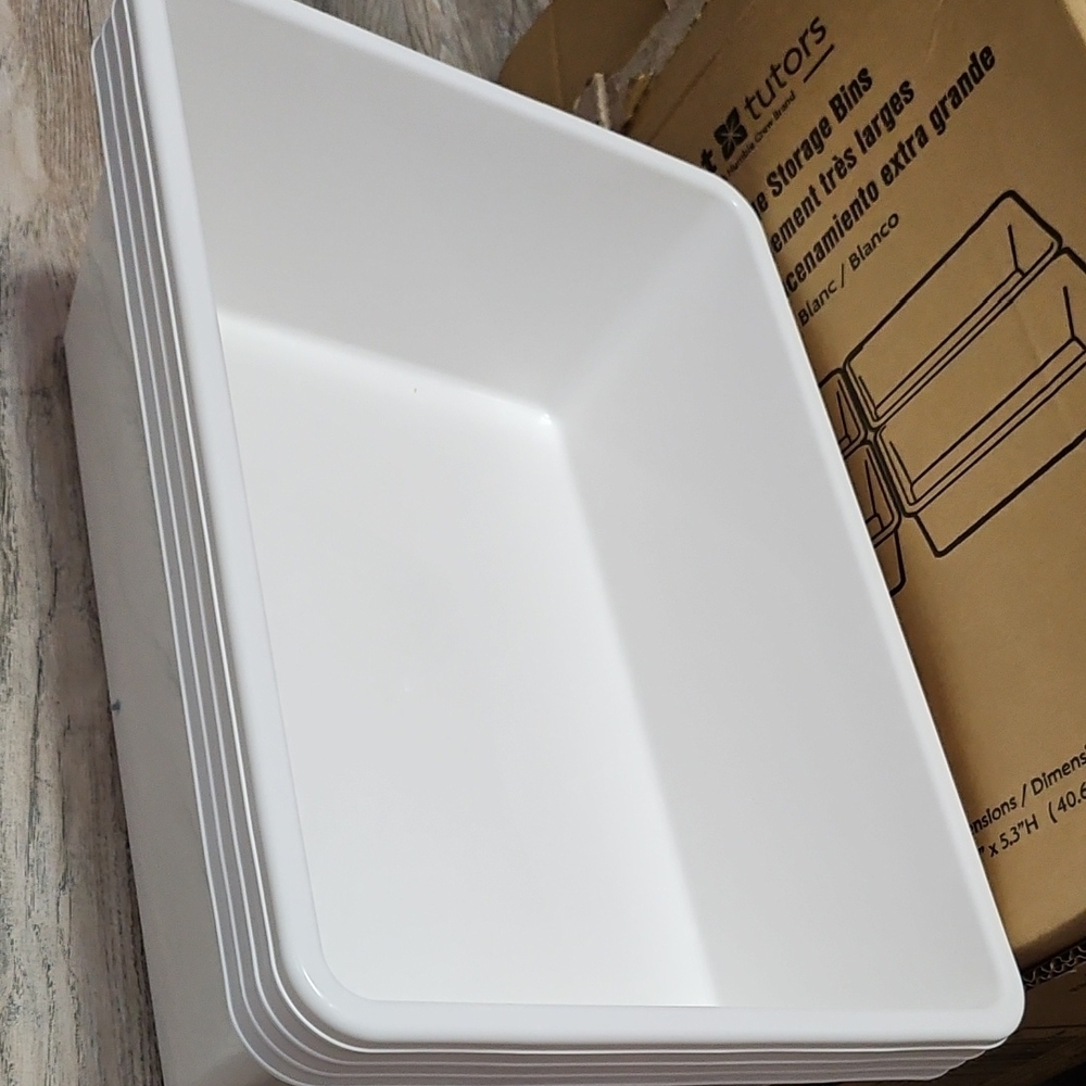 Beige Storage Bin